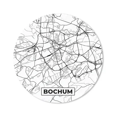 Produktbild von MuchoWow® Mauspad Mousepad Stadtplan von Bochum - Karte - Stadtplan 40x40 cm - Mousepads - Maus Mat - Pad - Mausunterlage - Schreibtisch Accessoires