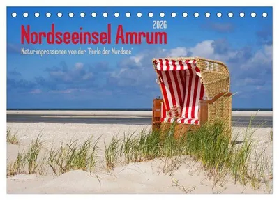Produktbild von Nordseeinsel Amrum (Tischkalender 2026 DIN A5 quer), CALVENDO Monatskalender