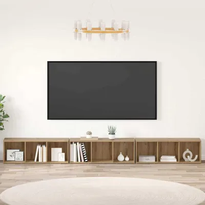 Produktbild von vidaXL TV-Schrankset 3 stk. Artisan-Eiche Holzwerkstoff