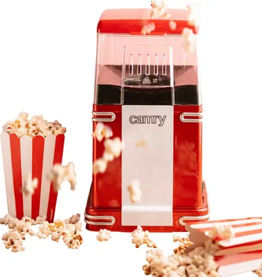 Produktbild von Camry Popcornmaschine 1200 Watt Retro Popcorn Maschine Popcorn-Maschine Pop Corn Maker
