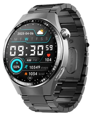 Productafbeelding van INF Smartwatch met Bluetooth 5.3, 1.55 inch IPS-display, 150+ sportmodi, IP67 waterdicht, 380 mAh, compatibel met iOS13+ en Android5.0+
