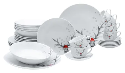 Obrázok produktu pre CreaTable, 13918, Luna Hirsch, Kombiservice 30-tlg, Porzellan