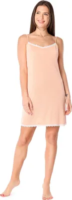 Image de Bellivalini - Combinaison courte pour femme avec jupon en dentelle, encolure en V et bretelles réglables BLV50-256 (orange, XXL)