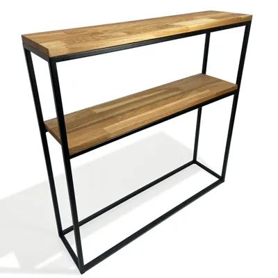 Obrázek produktu pro Nábytková konzola dřevěná 80x80x20cm dvojitá