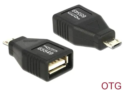Produktbild von DELOCK USB Adapter A -> micro B Bu/St OTG