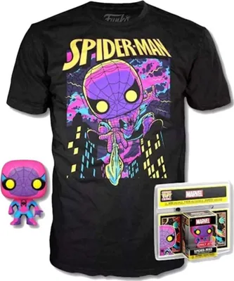 Obrázek produktu pro Funko Pop! Spiderman a tričko s krátkým rukávem Pestrobarevné L Pestrobarevné L