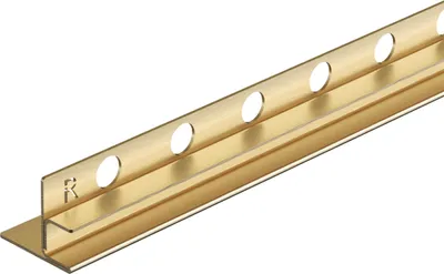 Zdjęcie produktu dla Listwa spadkowa do szkła prawa 120 cm złota