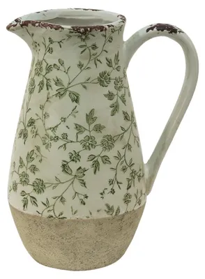 Produktbild von Clayre & Eef Dekorative Kanne 20x14x25 cm Grün Keramik