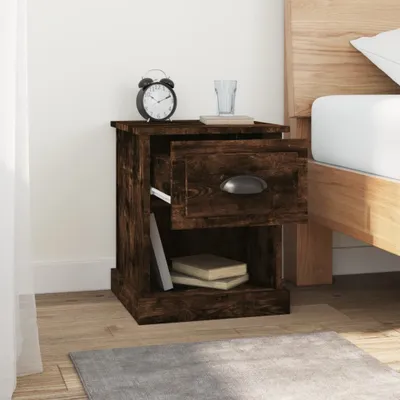 Obrázek produktu pro vidaXL Noční stolky 2 ks. Kouřový dub 39x39x47,5 cm výrobek z odvozeného dřeva