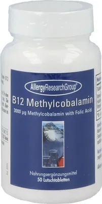Produktbild von Allergy Research Group B12 Methylcobalamin – 50 Lutschtab.