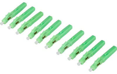 Produktbild von Digitus LC/APC LWL-Fast Connector Feldstecker Singlemode (10 Stück), LC/APC, Stecker, Grau, Einzelmodus, 10 Stück(e), 100 mm