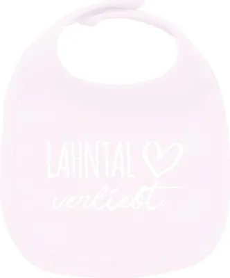 Produktbild von Huuraa Unisex Babylatz Lahntal verliebt Geschenk Babypink  Baumwolle Lahntal Mitbringsel