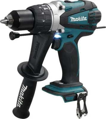 Produktbild von Makita DHP458Z, Handbohrmaschine, Ohne Schlüssel, Schwarz, Blau, 2000 RPM, 6,5 cm, 1,3 cm