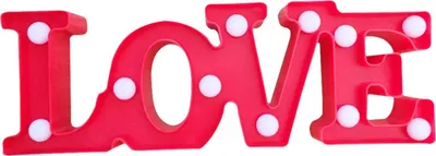 Immagine prodotto di Insegna luminosa a LED Love red, circa 30 x 10,5 x 4,5 cm
