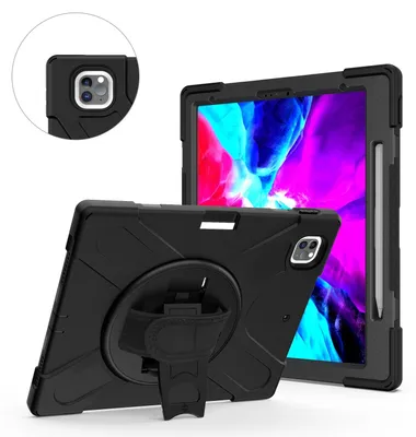 Produktbild von Tablethülle Apple iPad Air 13 2026 / 2025 Hybrid 360 Grad Schultergurt Schwarz