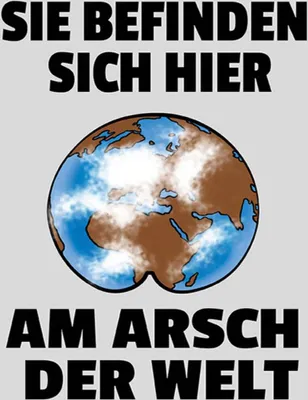 Produktbild von vianmo Holzschild 40x30 cm Sie befinden sich am Arsch Schld