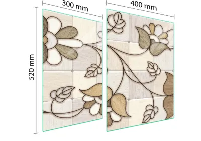 Obrázek produktu pro Skleněný Ochranný Panel Pro Herd 70X52 Mosaic