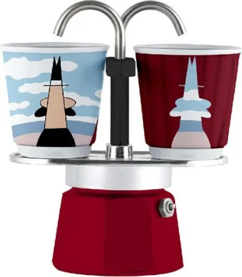 Image de BIALETTI Mini Express Cafetière espresso rouge, 2 tasses
