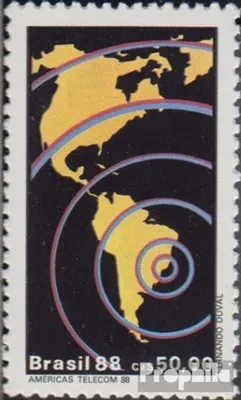 Produktbild von Briefmarken Brasilien 1988 Mi 2255 (kompl.Ausg.) postfrisch Fernmeldeausstellung