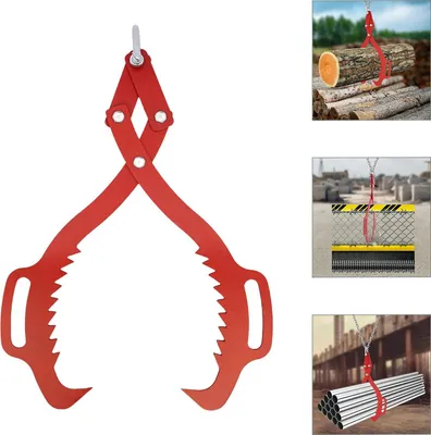 Immagine prodotto di Pinze per il sollevamento di tronchi - Rampino forestale con impugnatura - Portata 1000 kg - 63,5 cm - Plastica - Rosso
