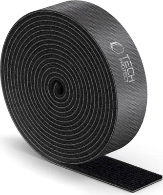 Zdjęcie produktu dla Tech-Protect Velcro Cable Organizer 300Cm Czarny