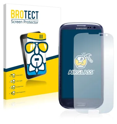 Produktbild von BROTECT Schutzglas für Samsung Galaxy S3 I9300 Schutzfolie Panzer Folie Glas Display Schutz klar