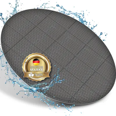 Produktbild von tillvex® Whirlpool Unterlage rund 240cm Grau | Bodenmatte Poolunterlage Matte für Outdoor Whirlpools | Thermo Bodenschutzmatte Pool Untergrund | Bodenschutz Bodenplatte schützt & isoliert
