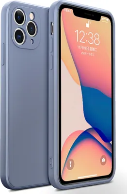 Image de coque pour iPhone 11 Pro Max, Coque en silicone liquide, résistante aux chocs et aux rayures pour iPhone 11 Pro Max Violet