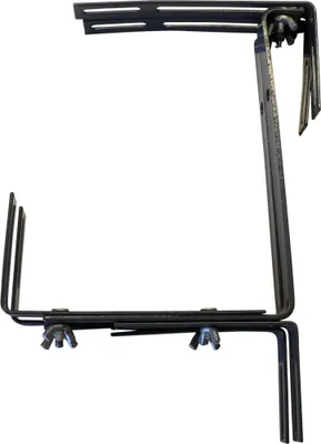 Image de SIENA GARDEN Support pour caissettes à fleurs réglable en 3 positions, anthracite