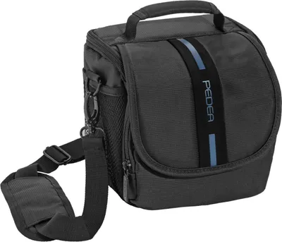 Produktbild von PEDEA Essex blau, Kompaktes Gehäuse, Jede Marke, Canon EOS M3 Canon EOS 6D / 7D Canon EOS 30D / 50D / 60D Canon EOS 70D / 77D / 80D Canon EOS 100D..., Schultergurt, Schwarz, Blau