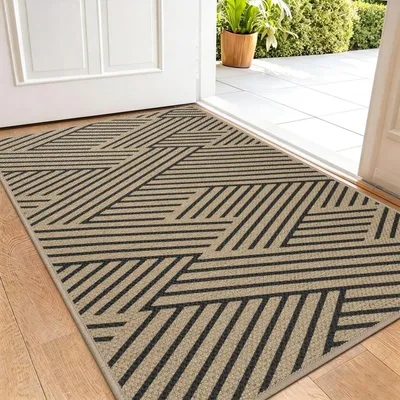 Zdjęcie produktu dla Mata podłogowa do wnętrz, 50x80 cm, antypoślizgowa, nadająca się do prania, chłonna, skutecznie zatrzymująca brud