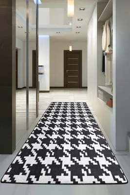 Produktbild von Conceptum Hypnose, Kazayağı- Kazayağı Djt CHL, Schwarz,Weiß, Teppichläufer, 80 x 200 cm, 50% Samtgewebe / 50% Polyester