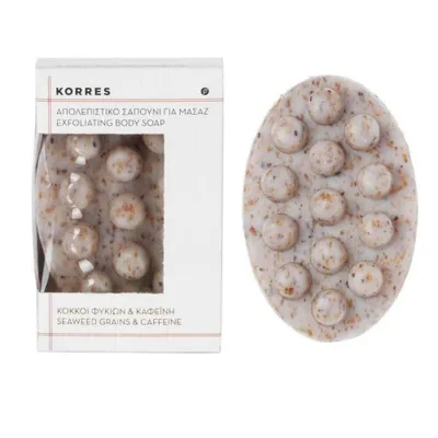 Zdjęcie produktu dla KORRES – Mydło złuszczające do ciała z algami i kofeiną, 125 g