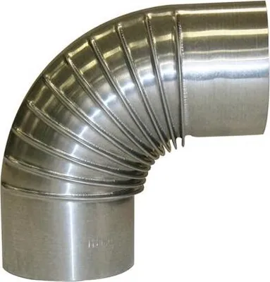 Produktbild von Ofenrohr / Rauchrohr KaminoFlam FAL Bogenknie 90° Ø120mm ohne Tür