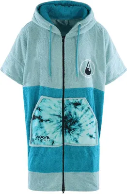 Produktbild von Poncho Wave Hawaii Zip Poncho Baumwolle Flyh M WH4042 Mehrfarbig 95 x 75 cm