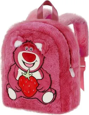 Immagine prodotto di Zaino per bambini in peluche rosa 30 x 25 x 15 cm