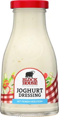 Produktbild von BLOCK HOUSE Salatdressing JOGHURT, 240ml Glas