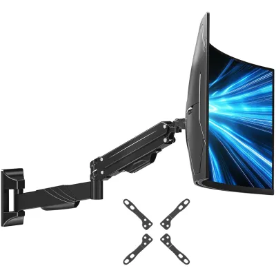 Productafbeelding van Monitor muurbeugel voor max. 43 inch ultrawide schermen tot 15 kg, VESA 75/100/200 mm