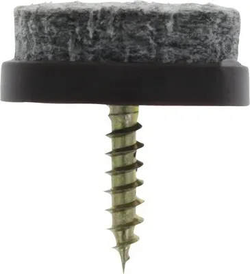 Produktbild von Tarrox Filzgleiter mit Schraube 28 mm rund braun 24 Stück