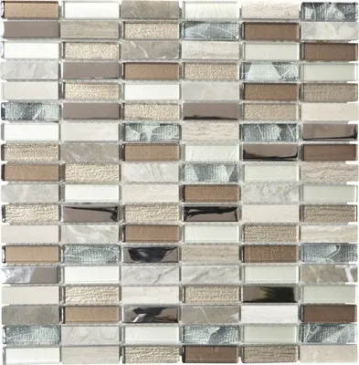 Produktbild von Glasmosaik XCM SM68 mix beige/braun 29,8x30,4 cm