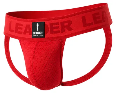Zdjęcie produktu dla LEADER Sports Mesh Jockstrap Red - Größe XXL
