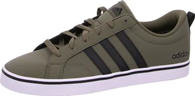A side view of an Adidas sneaker.