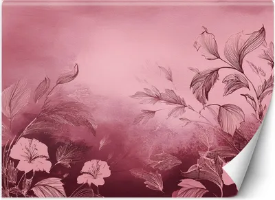 Produktbild von Vlies fototapete Abstrakte Blumen Rosa 350x245 cm Feeby Rosa inkl. Kleber einfache Montage