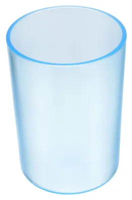 Produktbild von Transparenter Zahnputzbecher aus robustem Kunststoff, porenfrei, kindersicher