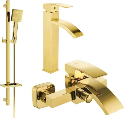 Immagine prodotto di Mexen Libra DQ45 set da bagno, dorato - 745113DQ45-50
