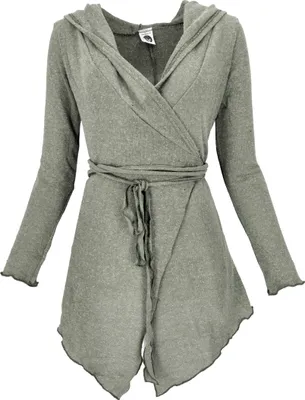 Produktbild von Pixi Wickel-Strickjacke - Khaki, Damen, Grün, Elasthan,Baumwolle, Jacken, Mäntel & Ponchos
