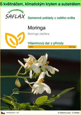 Obrázek produktu pro SAFLAX Garden to go - moringa - Moringa oleifera - 10 Semena - S květináčem, klimatickou poklicí a pěstebním substrátem