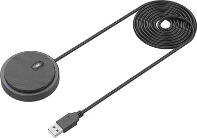 Obrázok produktu pre UM02 USB všesmerový kondenzátorový mikrofón Mikrofón pre porady, obchodné konferencie, počítače, stolné počítače, notebooky, PC, hlasový chat, videohry, živé vysielanie, nahrávanie zvuku