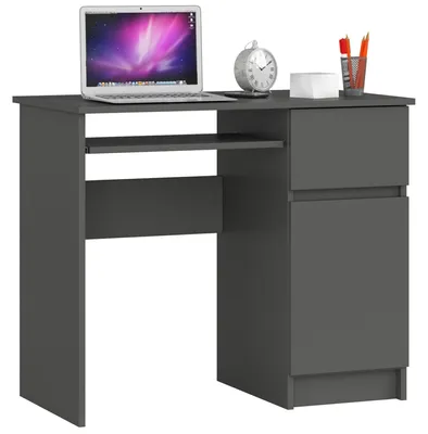 Produktbild von Computertisch 90 cm | Schreibtisch | mit Tastaturauszug mit Stauraum