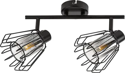 Produktbild von Rabalux 73068 Spots lampen Emerencia E14 2x MAX 40 Metall Glas schwarz